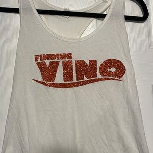 Disney Finding Vino white tank top - Ladies L